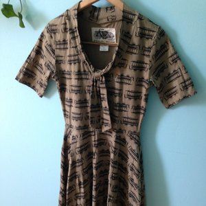 Effie's Heart Dress, Trolly Print